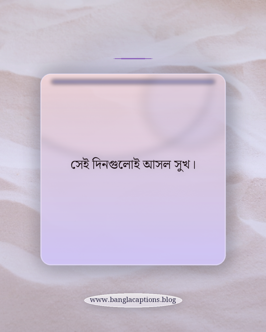 সেই দিনগুলোই আসল সুখ। - ছোট ও সংক্ষিপ্ত স্মৃতিচারণ ক্যাপশন