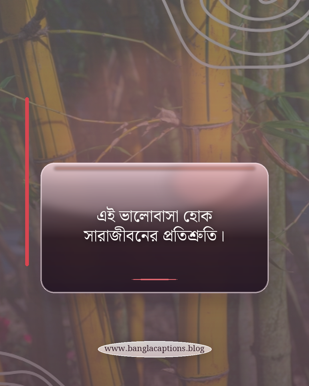 এই ভালোবাসা হোক সারাজীবনের প্রতিশ্রুতি। - ভালোবাসার অসাধারণ মুহূর্ত ক্যাপশন